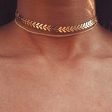 Multi Arrow Choker Necklace