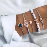 bohemian pearl bracelet