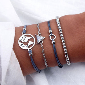 4 pieces bracelets bohemian style