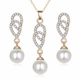 Crystal Necklace Earring Set