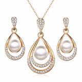 Crystal Necklace Earring Set